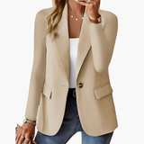 Women’s Blazer with Notched Lapel and Button Front