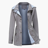 Women’s Trench Coat with Detachable Hood