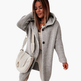 Women’s Hooded Cardigan with Open Front