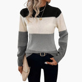 Women’s Pullover with Colorblock Design