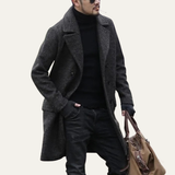 The Ashridge Men’s Wool Blend Double Breasted Trench Coat