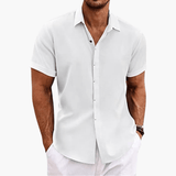 Men's Short Sleeve Shirt – Casual Button-Up Summer Blouse