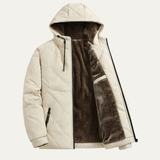 The Corvara Men’s Thick Plush Fleece Lined Winter Hooded Coat