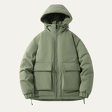 The Brentmoor Men’s Warm Winter Padded Puffer Jacket with Hood