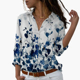 Flower Colorblock Blouse for Women - Stylish & Comfortable