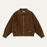 The Caldaro Men’s Retro Zip Up Suede Bomber Jacket