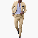 Men's Suit Set with Jacket and Slim Pants