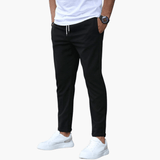 Men's Stretch Pants with Slim Legs and Waistband