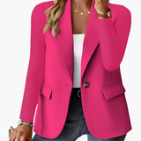 Women’s Blazer with Notched Lapel and Button Front
