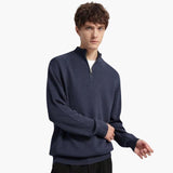 Men's Merino Zip Sweater Soft & Warm