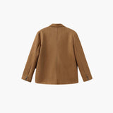 Trendy Women's Suede Jacket with Button Placket – Stylish & Comfortable