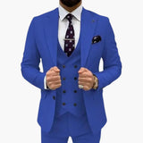 Men's Three-Piece Suit with Slim Fit for All Seasons
