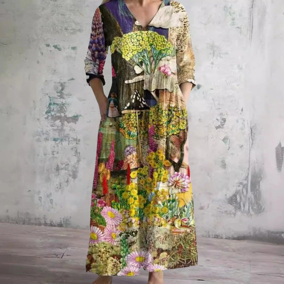 Olda Floral Summer Dress Multicolor