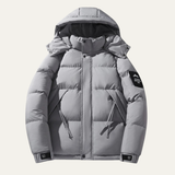 The Assisi Men's Trendy Detachable Hood Loose Fit Jacket