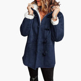 Women's jacket with hood and toggle closure