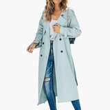 Women’s Trench Coat with Button Placket