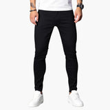 Men's Skinny Jeans with Slim Fit and Tapered Legs