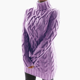 Turtleneck Knit Sweater for Women – Elegant, Soft Top