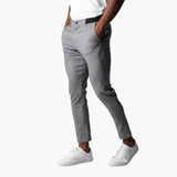 Men’s Stretch Chinos with Elastic Waistband and Slim Legs