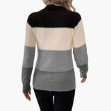 Women’s Pullover with Colorblock Design
