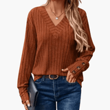 V-Neck Winter Sweater for Women – Comfortable & Elegant Sweater