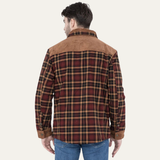 The Verbania Men’s Check Plaid Fleece Lined Flannel Jacket
