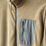 The Warwick Men’s Cashmere  Wavy Texture Sweater with Chest Pocket