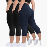 Capri Leggings Set - For Women with High Waist Sport