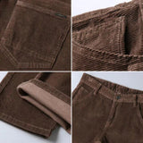 Men's Corduroy Winter Trousers with Classic Fit