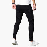Men's Skinny Jeans with Slim Fit and Tapered Legs