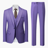 Elegant Slim Fit Suit - Men's 3-Piece for Business
