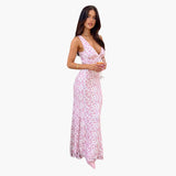 Lace Maxi Dress - Women's Style with V-Neck and Elegance