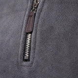 Men's Zip-Up Fleece Pullover with Soft Lining