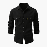 Men's Long Sleeve Shirt – Premium Cotton, Slim Fit, Elegant