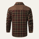 The Verbania Men’s Check Plaid Fleece Lined Flannel Jacket