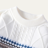 The Carloforte Men’s Knitted Winter Warm Sweater with Nordic Pattern