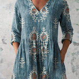Blair | Long Blouse with Expressive Pattern