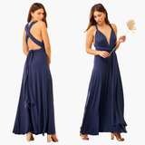 Evening Dress with V-Neck - Women's Style for Gala Nights