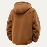 The Glenhaven Men’s Winter Soft Shell Fleece Zip Up Hooded Jacket