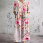 Barbara Floral Summer Dress Pink