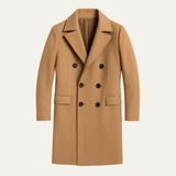 The Norcia Men’s Double Breasted Wool Trench Coat