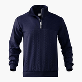 Men's Pullover with Cable Knit Pattern – Classic, Warm & Stylish