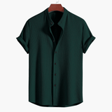 Men's Shirt with Stand-Up Collar – Casual & Comfortable for Summer