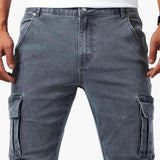 Men’s Cargo Jeans with Stretch and Pockets