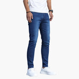 Men's Skinny Jeans with Slim Fit and Tapered Legs