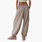 Women's Pajama Set with Button Top and Elastic Pants