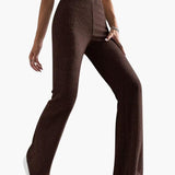Wide High Waist Knit Pants for Women – Comfortable Lounge Fit