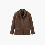 Trendy Women's Suede Jacket with Button Placket – Stylish & Comfortable