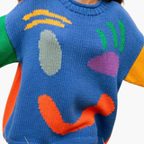 Knitted Sweater for Women - with Oversized Fit and Smiley Design