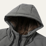 The Corvara Men’s Thick Plush Fleece Lined Winter Hooded Coat